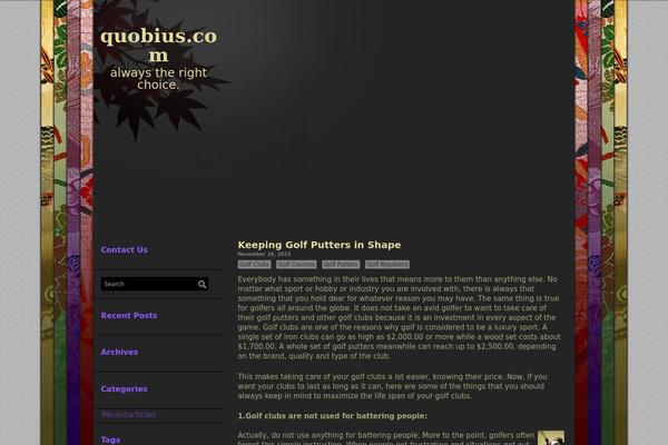 quobius.com site used Kimono