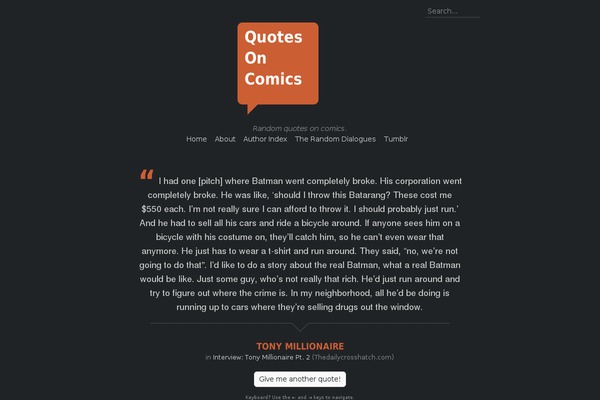 quotesoncomics.com site used Quotesv32