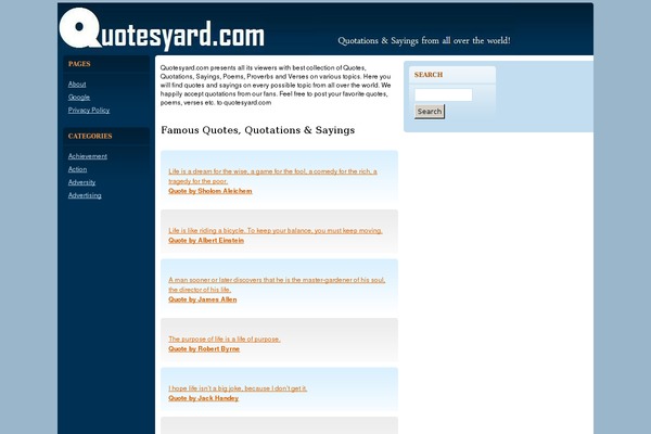 quotesyard.com site used Quadruple Blue