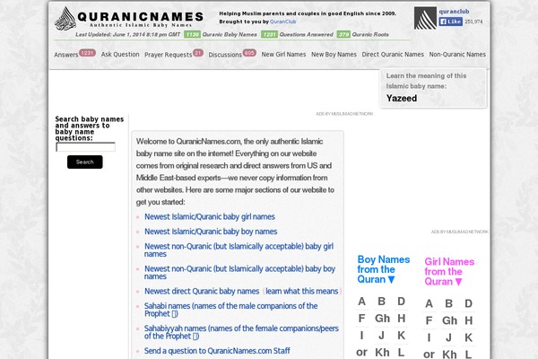 quranicnames.com site used Neoshapemod