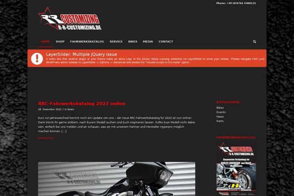 Rrc theme site design template sample