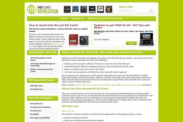 r4dsrevolutioncards.com site used R4ds