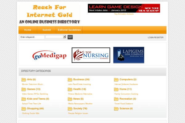 Directorypress theme site design template sample