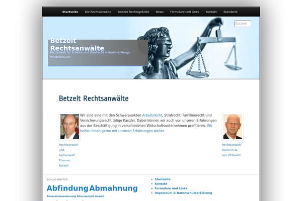 WordPress website example screenshot