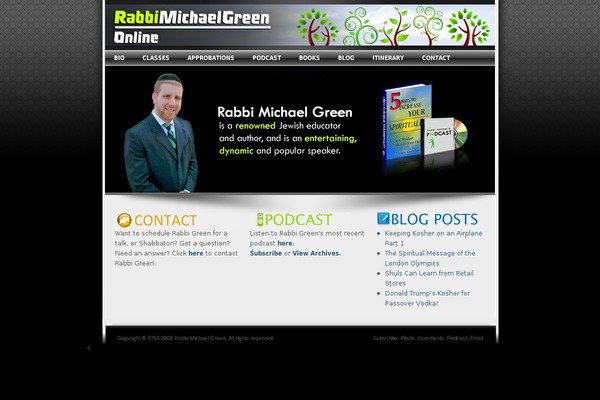 rabbimichaelgreen.com site used Dark_essence