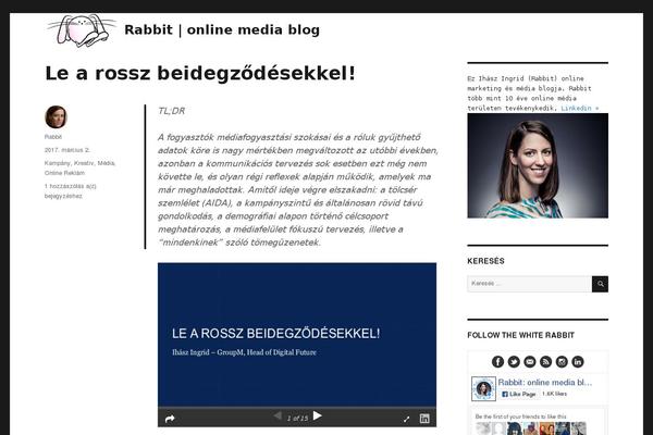 rabbitblog.hu site used Twentysixteen-rabbit