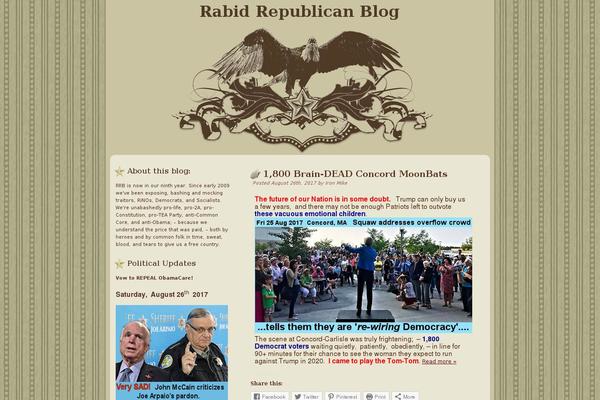 rabidrepublicanblog.com site used Patriotic