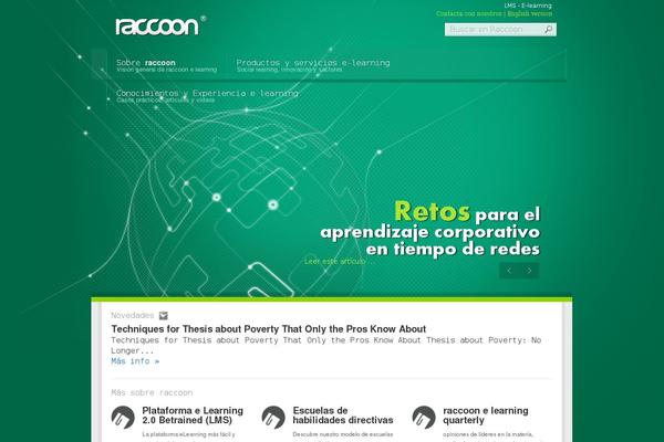 raccoon-learning.com site used Raccoon