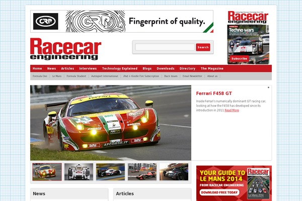 racecar-engineering.com site used Newspaper_new