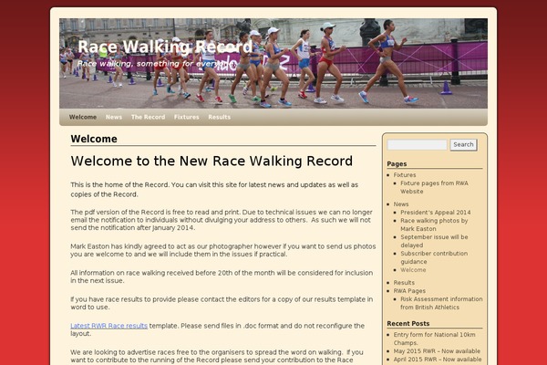 racewalkingrecord.co.uk site used Weaver