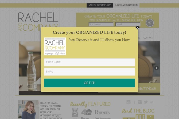 Rachel theme site design template sample
