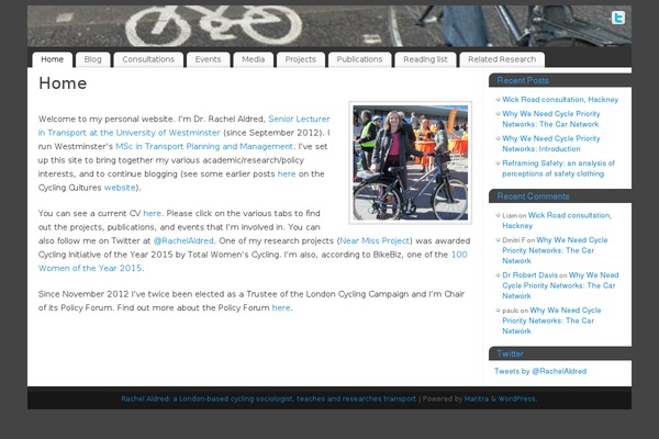 WordPress website example screenshot