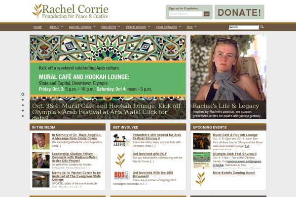 rachelcorriefoundation.org site used Rcf