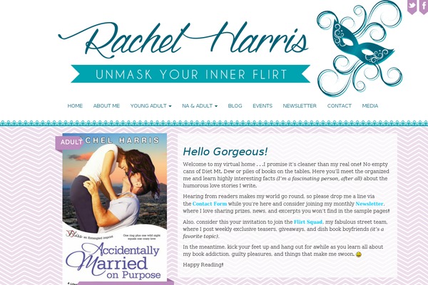 rachelharriswrites.com site used Rachel-harris