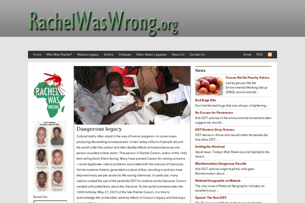 rachelwaswrong.org site used Newsport