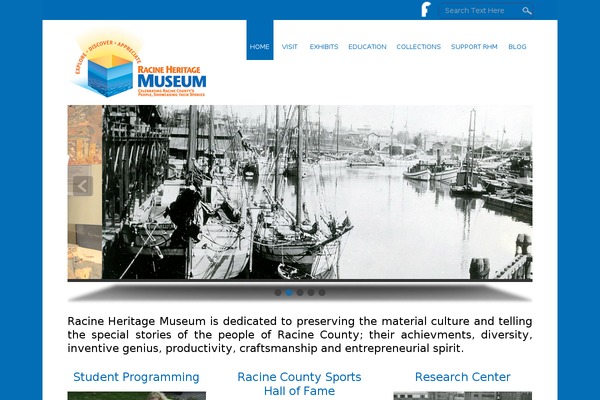 racineheritagemuseum.org site used Small Business