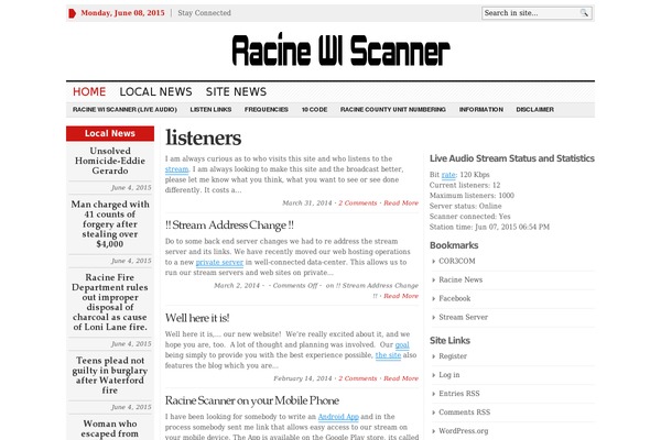 racinescanner.com site used WP Newspaper