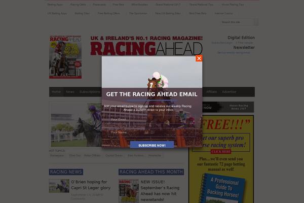 racingahead.net site used Domino-child