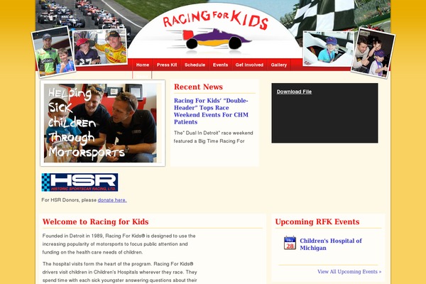 racingforkids.org site used Racingforkids