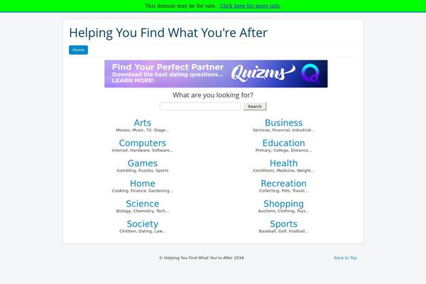 WordPress website example screenshot