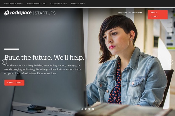 rackspace-startups theme websites examples