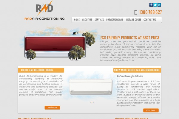 radairconditioning.com.au site used Aircondition