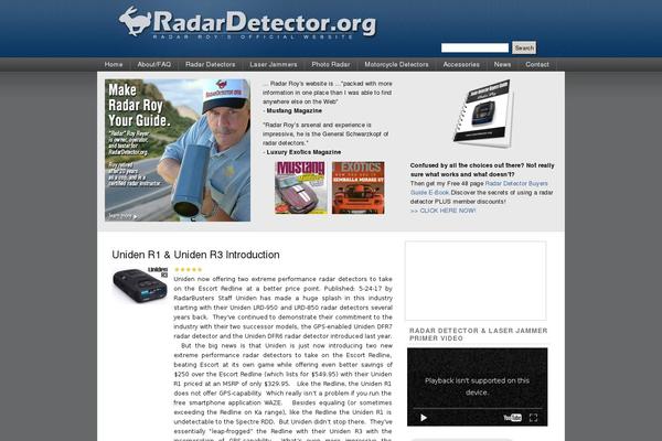 radardetector.org site used Frugal_36