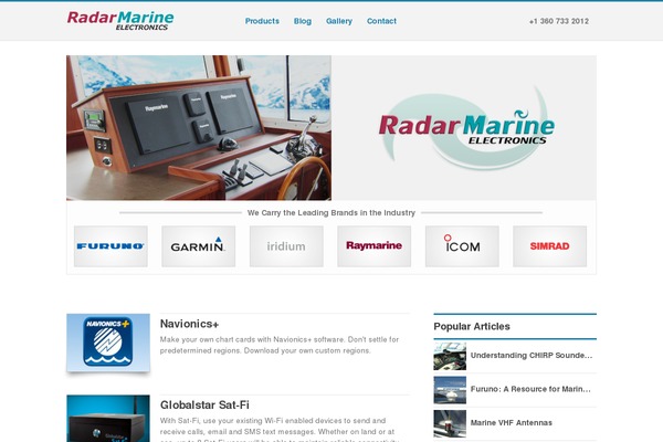 radarmarine.com site used Devly