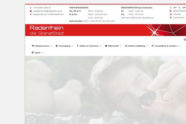 Thefox-child theme site design template sample