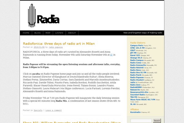 radia.fm site used Radia