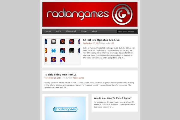 radiangames.com site used Esplanade