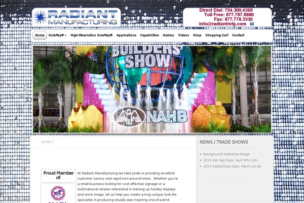 radiantmfg.com site used Nirdbird-custom-theme
