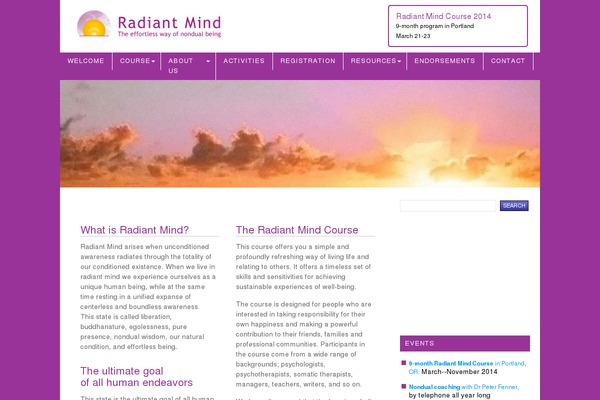 radiantmind.net site used Nondual