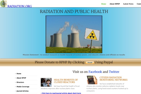 radiation.org site used Saadtheme