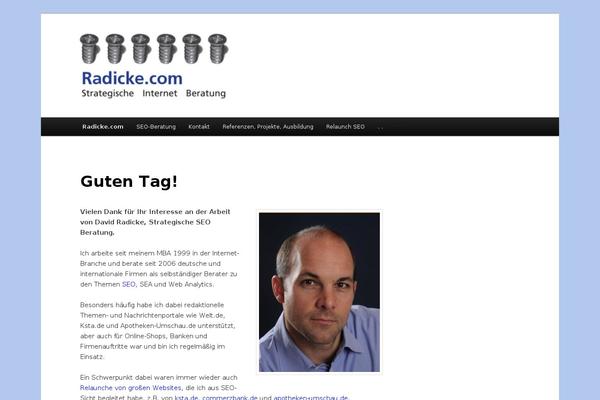 radicke.com site used Twentyelevenchild