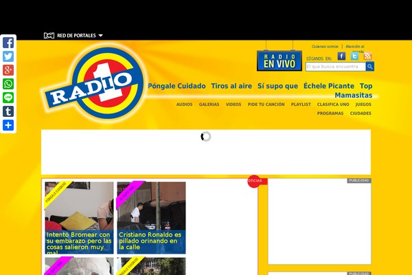 radio1.com.co site used Radiouno