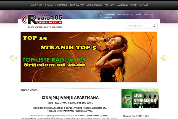 radio105.hr site used Aditapress