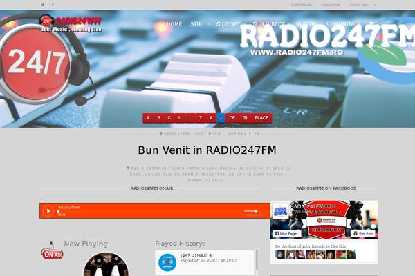 Radio theme site design template sample