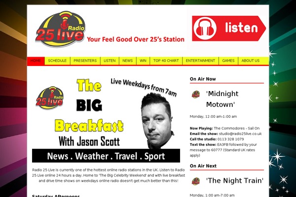 radio25live.co.uk site used Radio-25-live