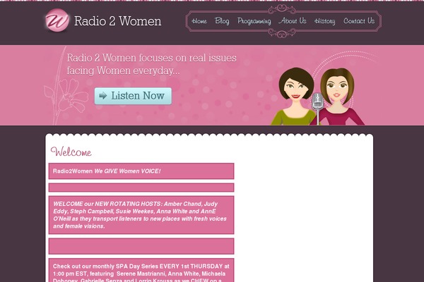 radio2women.com site used R2w