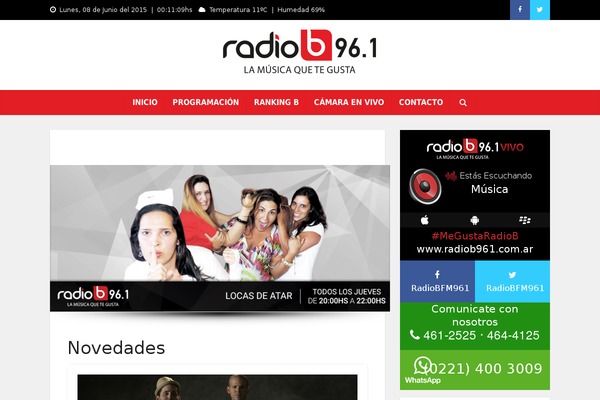 radiob961.com.ar site used Radiob