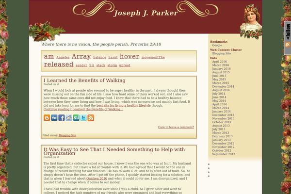 Victorian Xmas theme site design template sample