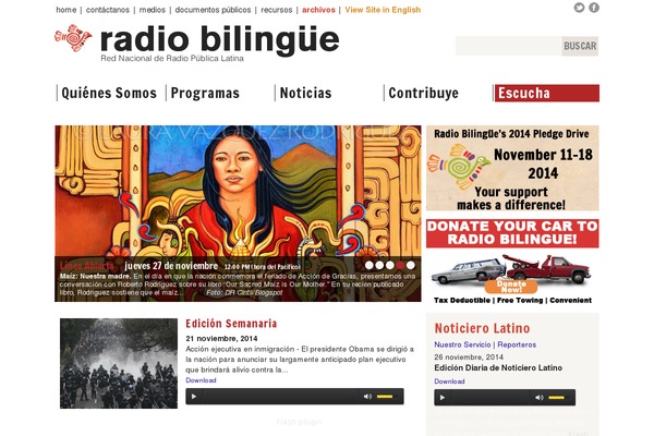 radiobilingue.org site used Radiobilingue