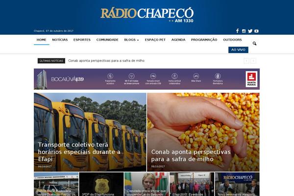 radiochapeco.com.br site used Wp-devs