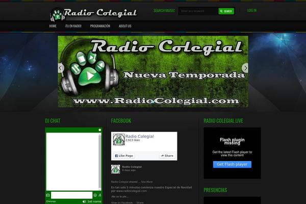 radiocolegial.com site used Soundrock2