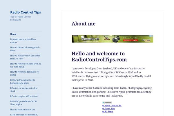 WordPress website example screenshot
