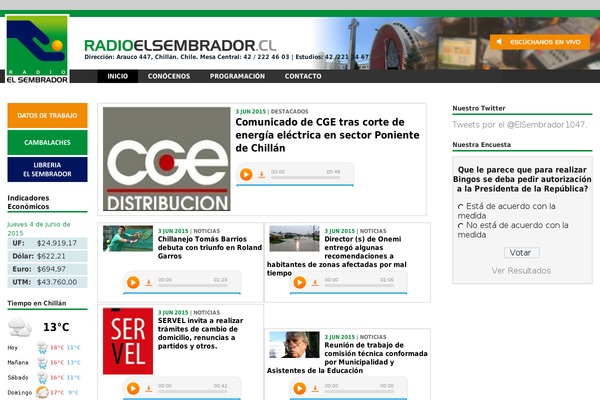 radioelsembrador.cl site used Podover