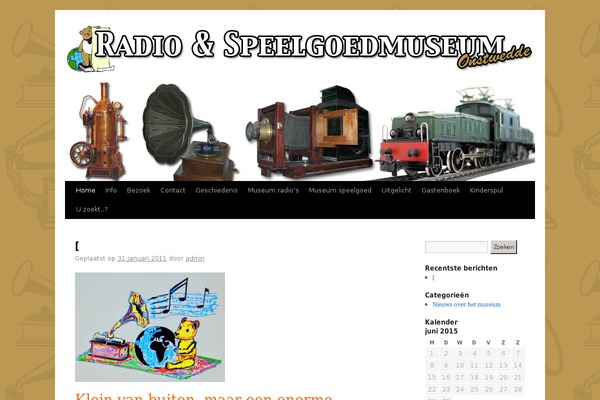 Twenty Ten theme site design template sample