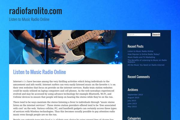 Musik theme site design template sample