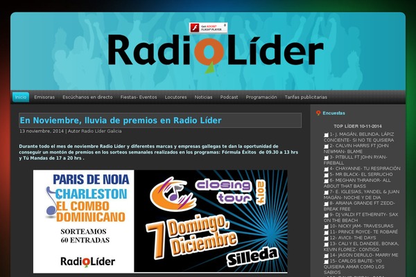 radiolider.com site used Liderweb